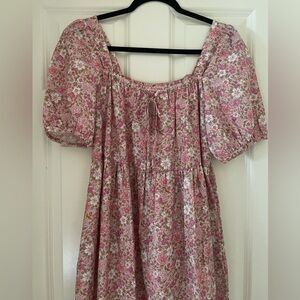 Oak Meadow Ivy Smock Midi Dress - Rosewood Floral